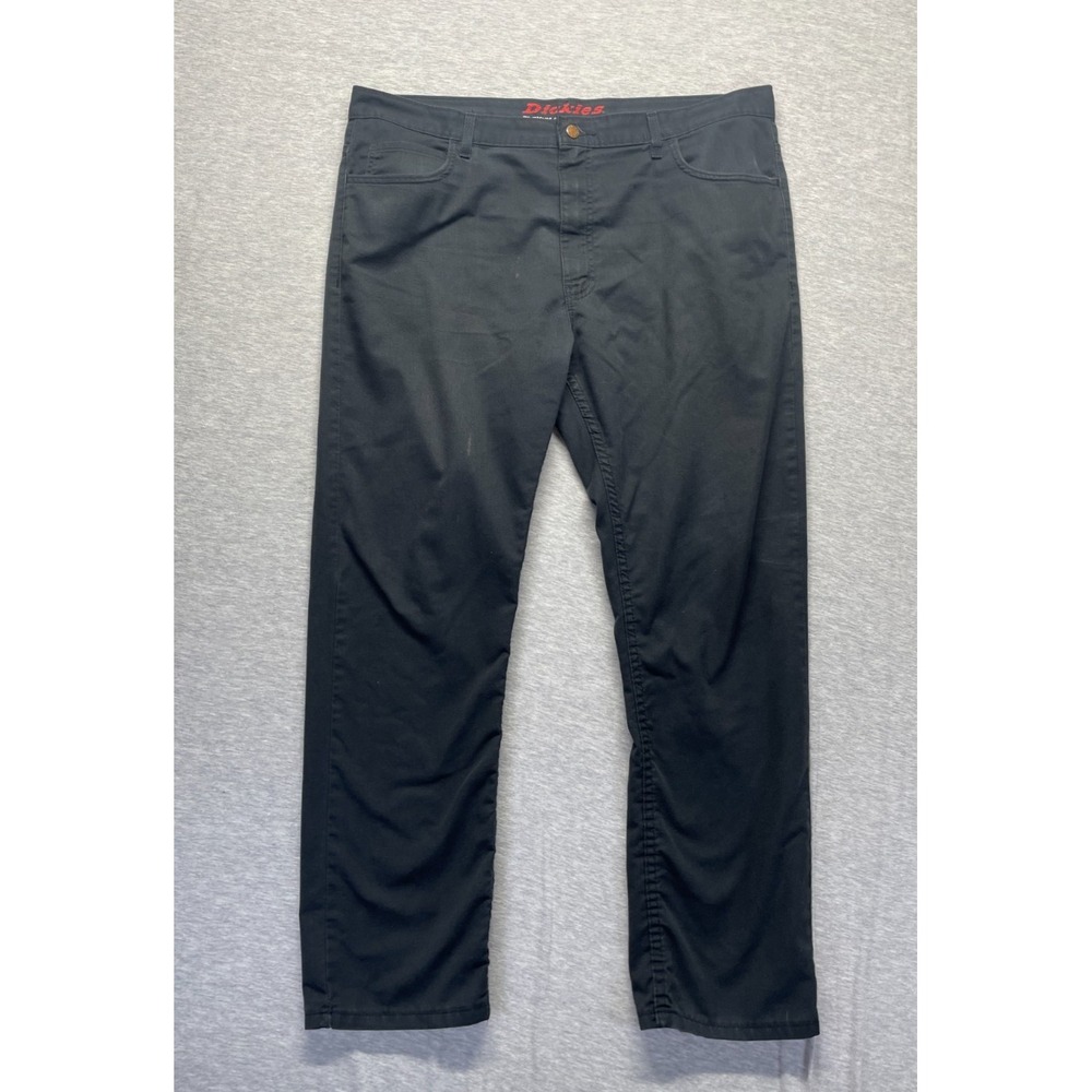 Dickies Flexible & Durable Workwear Pants Men 38x30 Black Cotton Stretch Classic